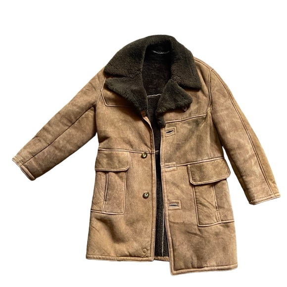 Mens Vintage Sherpa Jacket - Picture 1 of 2